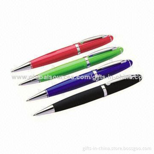 Nice-looking Pen-shaped USB Flash Drives with 128MB to 64GB Flash Memory Capacity